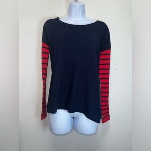 Splendid Navy Crewneck Wool Cashmere Angora Blend‎ Sweater EUC Size S